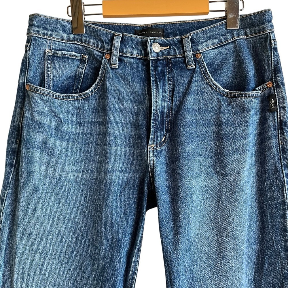 Silver Jeans Low 5 Straight Leg Mid Rise Denim W28 - Picture 3 of 16